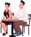پیش‌نمایش فایل man-and-woman-enjoying-drinks-on-first-date-5362192 از پک کاراکترها تاریخ