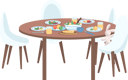 پیش‌نمایش فایل dining-table-5492940 از پک روال روزانه خانواده
