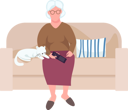 پیش‌نمایش فایل elderly-woman-watching-tv-5492936 از پک روال روزانه خانواده