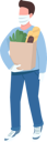پیش‌نمایش فایل man-in-facemask-holding-grocery-bag-5492939 از پک روال روزانه خانواده