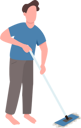 پیش‌نمایش فایل man-mopping-floor-5492941 از پک روال روزانه خانواده