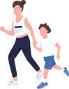 پیش‌نمایش فایل mother-and-son-running-5492933 از پک روال روزانه خانواده