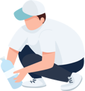 پیش‌نمایش فایل boy-collecting-plastic-bottle-on-beach-5564024 از پک افراد در ساحل