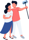 پیش‌نمایش فایل couple-clicking-selfie-using-selfie-stick-5564030 از پک افراد در ساحل