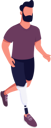 پیش‌نمایش فایل disabled-man-jogging-with-prosthetic-leg-5564033 از پک افراد در ساحل