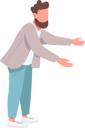 پیش‌نمایش فایل bearded-man-stretching-arms-forward-5564058 از پک آغوش و شادی