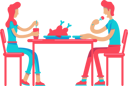 پیش‌نمایش فایل couple-eating-chicken-in-dinner-5564005 از پک فعالیت‌ها تناسب‌اندام
