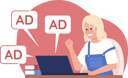 پیش‌نمایش فایل angry-woman-and-ads-notifications-5673772 از پک مسائل کاربران اینترنت