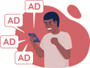 پیش‌نمایش فایل man-angry-of-redundant-online-ads-5673771 از پک مسائل کاربران اینترنت