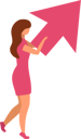 پیش‌نمایش فایل beautiful-woman-with-arrow-pointing-up-5707385 از پک استعاره‌ها