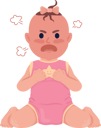 پیش‌نمایش فایل offended-baby-girl-screaming-6253870 از پک احساسات