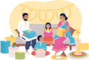 پیش‌نمایش فایل family-exchanging-gifts-on-diwali-6458709 از پک سنت‌ها در طول دیوالی
