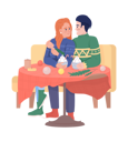 پیش‌نمایش فایل christmas-date-with-hot-drinks-for-couple-6884588 از پک کریسمس