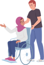 پیش‌نمایش فایل man-assists-lady-with-disability-6916108 از پک مشارکت اجتماعی
