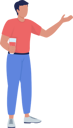 پیش‌نمایش فایل young-man-holding-drink-and-talking-6954948 از پک جشن