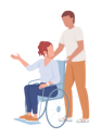 پیش‌نمایش فایل man-supports-lady-on-wheelchair-6937349 از پک زندگی شهری