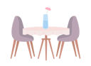 پیش‌نمایش فایل dining-table-with-flower-vase-7168117 از پک متفرقه