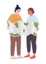 پیش‌نمایش فایل friends-checking-route-7272742 از پک تعطیلات زوج