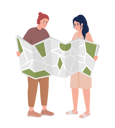 پیش‌نمایش فایل friends-checking-route-7272744 از پک تعطیلات زوج