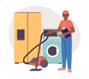 پیش‌نمایش فایل domestic-appliance-seller-consultant-7301268 از پک کاراکترها خرید