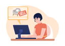 پیش‌نمایش فایل girl-buying-online-furniture-7301261 از پک کاراکترها خرید