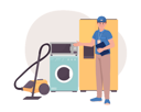 پیش‌نمایش فایل household-appliance-consultant-7301269 از پک کاراکترها خرید