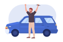 پیش‌نمایش فایل man-buying-car-7301277 از پک کاراکترها خرید