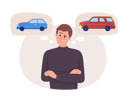 پیش‌نمایش فایل man-choose-car-7301275 از پک کاراکترها خرید