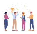 پیش‌نمایش فایل business-team-celebrating-victory-7324977 از پک ارتباطات کسب‌وکار