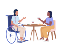 پیش‌نمایش فایل disabled-lady-with-friend-in-cafe-7326728 از پک متفرقه