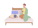 پیش‌نمایش فایل man-drinking-tea-on-bed-7326736 از پک متفرقه