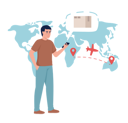 پیش‌نمایش فایل male-client-checking-parcel-delivery-status-on-phone-7783234 از پک لجستیک