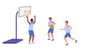 پیش‌نمایش فایل athletic-boys-playing-basketball-in-team-7823709 از پک زندگی مدرسه‌ای لذت بردن