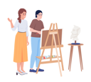 پیش‌نمایش فایل educator-teaching-student-portrait-drawing-7823694 از پک زندگی مدرسه‌ای لذت بردن