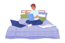 پیش‌نمایش فایل happy-boy-doing-assignment-comfortably-in-bed-7823713 از پک زندگی مدرسه‌ای لذت بردن