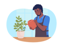 پیش‌نمایش فایل housekeeper-taking-care-of-houseplants-7823972 از پک خدمات نظافت کف