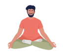 پیش‌نمایش فایل bearded-man-sitting-in-relaxing-yoga-pose-7864464 از پک آرامش انجام افراد