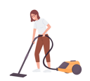 پیش‌نمایش فایل happy-teen-girl-vacuuming-floor-7923246 از پک فرزندپروری نوجوان