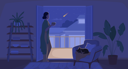 پیش‌نمایش فایل cozy-woman-with-cup-looking-out-from-balcony-7931458 از پک مسائل وب