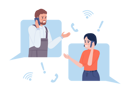 پیش‌نمایش فایل woman-talking-over-phone-with-technician-7931463 از پک مسائل وب