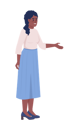 پیش‌نمایش فایل beautiful-woman-stretching-hand-in-greeting-7956120 از پک مسافران در ترمینال فرودگاه