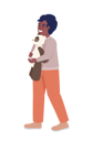 پیش‌نمایش فایل little-kid-with-fluffy-bear-toy-7956111 از پک مسافران در ترمینال فرودگاه