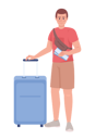 پیش‌نمایش فایل male-passenger-with-ticket-and-suitcase-7956126 از پک مسافران در ترمینال فرودگاه