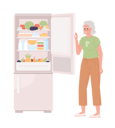 پیش‌نمایش فایل elderly-woman-opening-fridge-door-8284285 از پک قبوض انرژی خانه کاهش