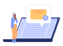 پیش‌نمایش فایل grandmother-excited-of-new-email-on-laptop-8269458 از پک کاربران شبکه‌های اجتماعی
