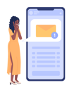 پیش‌نمایش فایل happy-woman-receiving-new-text-message-on-mobile-phone-8269455 از پک کاربران شبکه‌های اجتماعی