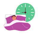 پیش‌نمایش فایل get-enough-sleep-flat-concept-vector-spot-illustration-8608120 از پک سبک زندگی فعال