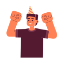 پیش‌نمایش فایل excited-man-wearing-party-hat-celebrating-birthday-8712033 از پک اعتمادبه‌نفس ساخت و عزت‌نفس