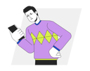 پیش‌نمایش فایل angry-caller-looking-at-phone-8734338 از پک تلفن هوشمند استفاده از