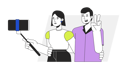 پیش‌نمایش فایل couple-taking-selfie-8734737 از پک تلفن هوشمند استفاده از